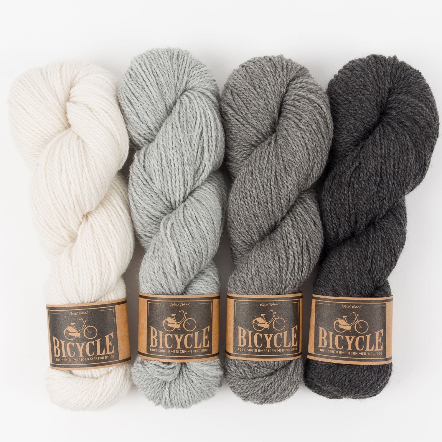 West Wool PEBBLE GRADIENT Merino wool Fingering Quick Kits