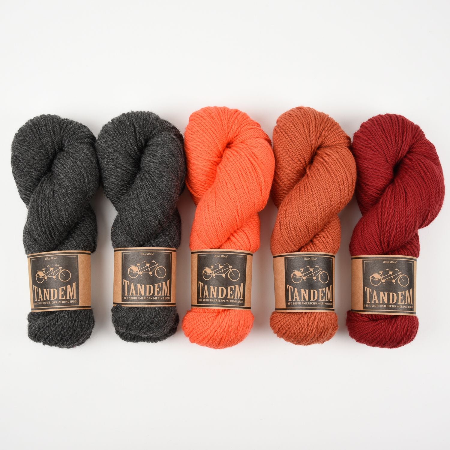 West Wool GLOWING LAVA Merino wool DK Quick Kits