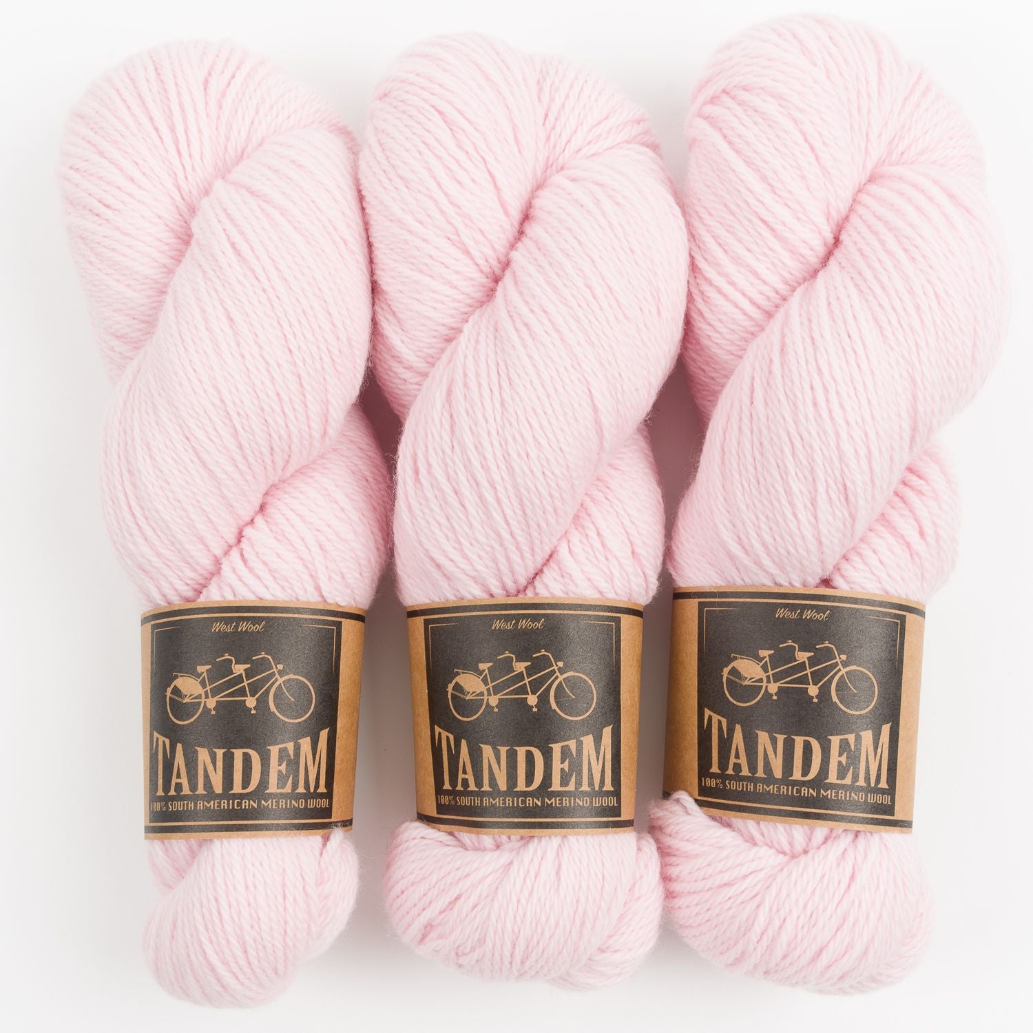 West Wool BRIOGARTER SWEATER - POWDER Merino wool DK pink Westknits Kits