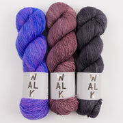 WALK Collection VOLCANIC IRIS Merino wool Fingering Quick Kits