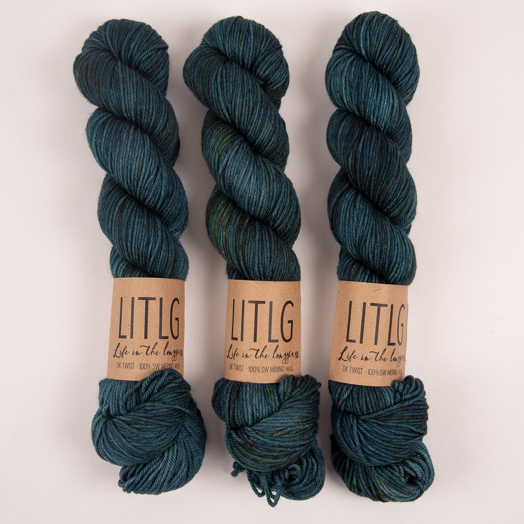 Life in The Long Grass LITLG DK TWIST - HARBOUR Merino wool DK turquoise Yarn