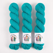 Twisted Ambitions SWEET SOCK - DREAM Merino wool Nylon Fingering turquoise blue Yarn
