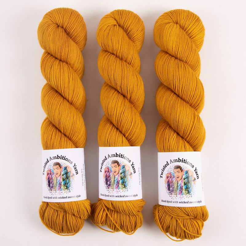 Twisted Ambitions SWEET SOCK - GOLDEN SLUMBERS yellow Yarn