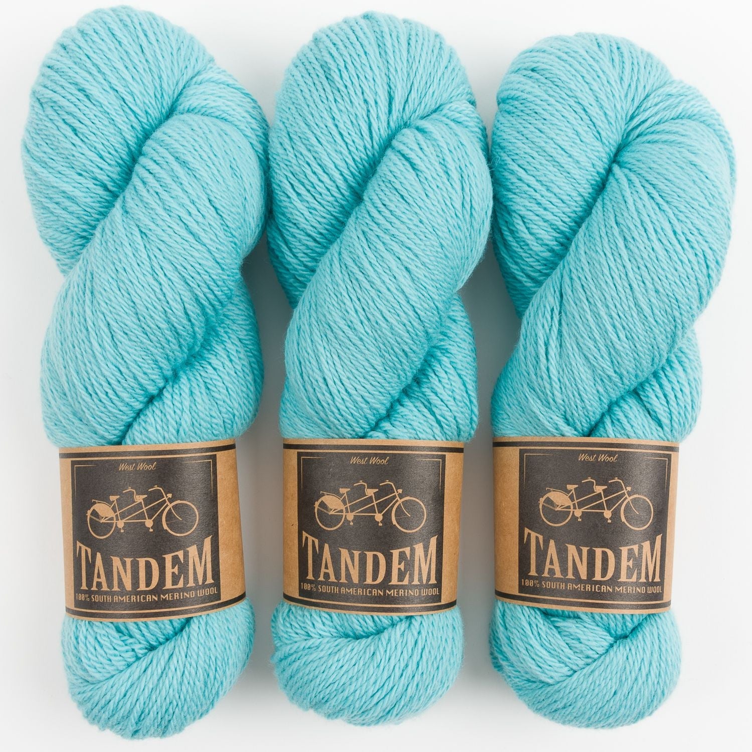 West Wool WESTKNITS KIT - AQUAMARINE DK QUAD Merino wool DK turquoise Westknits Kits