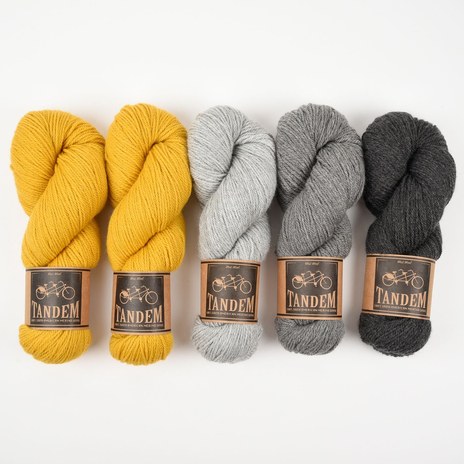 West Wool GLOWING GREY Merino wool DK Quick Kits