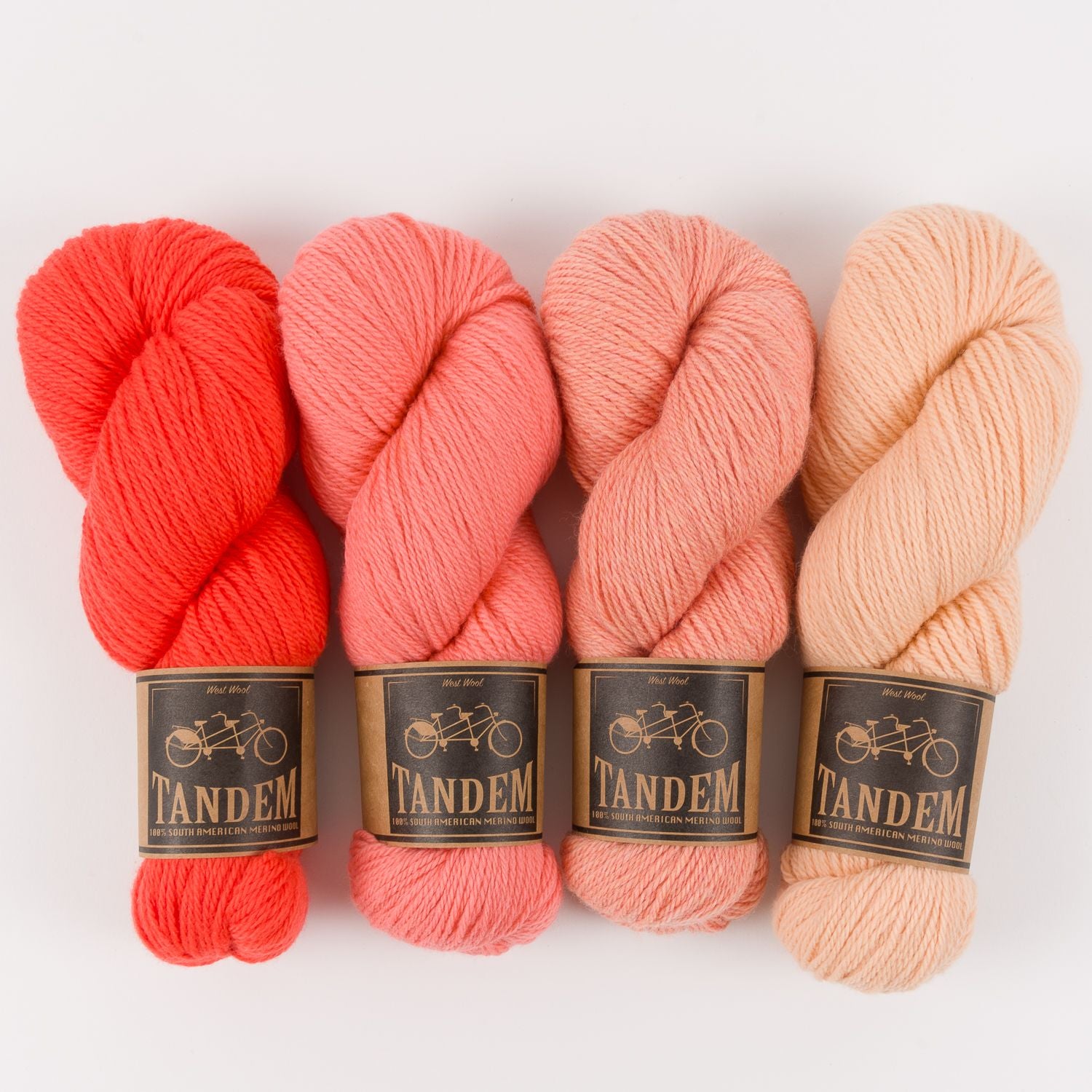 West Wool PIERRE PULLOVER - PINK CORAL Merino wool DK pink coral red Westknits Kits