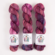 Twisted Ambitions SWEET SOCK - CAPE COD Merino wool Nylon Fingering purple pink Yarn