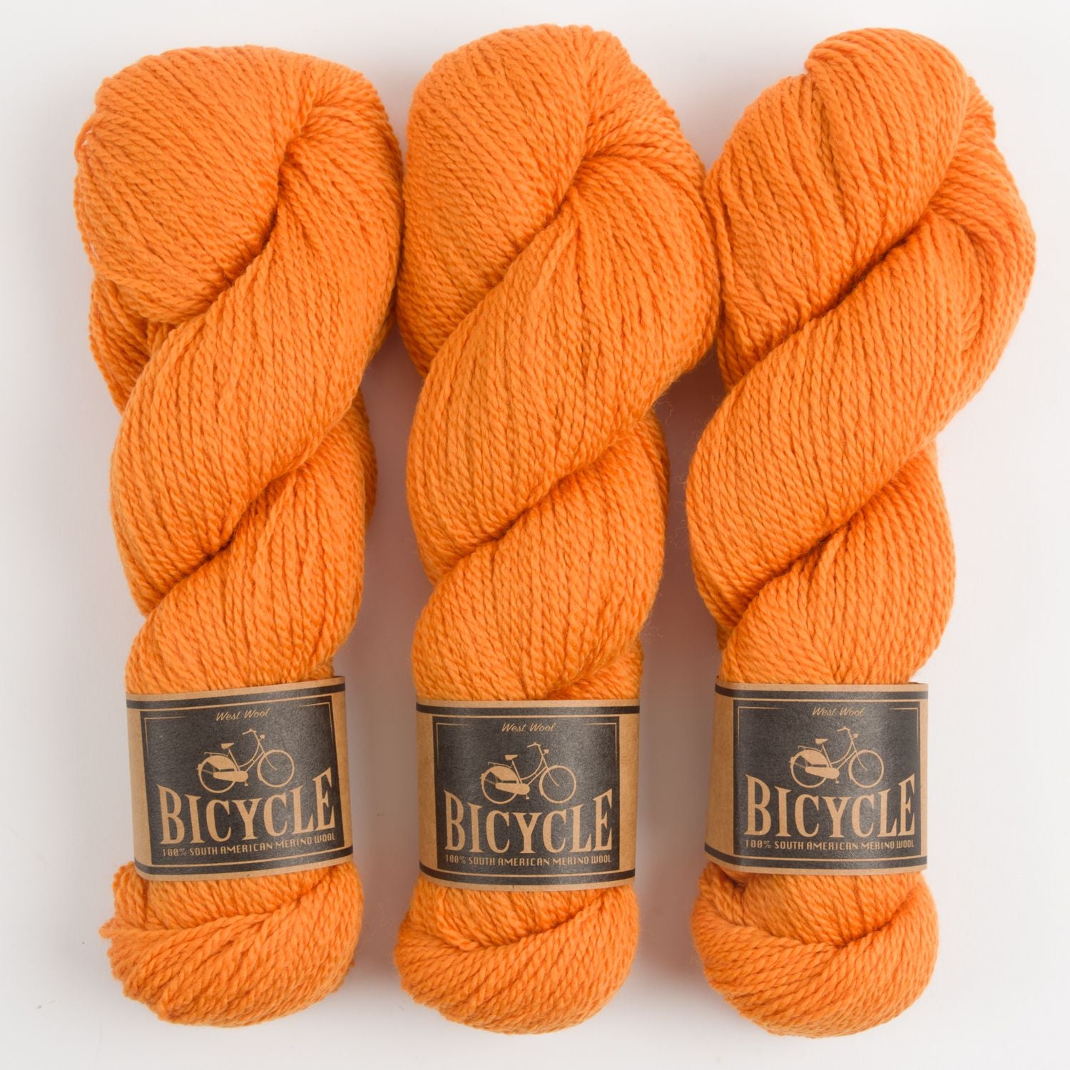 West Wool THE TRAVELER SHELL - TANGERINE Merino wool Fingering Designer Kits