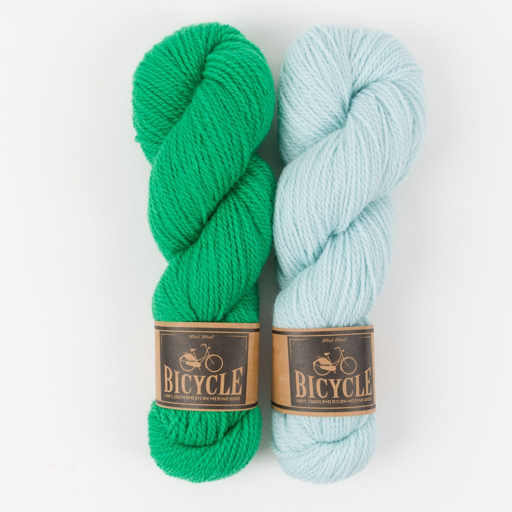 West Wool PISU TOP - GLASS FIELD Merino wool Fingering Designer Kits