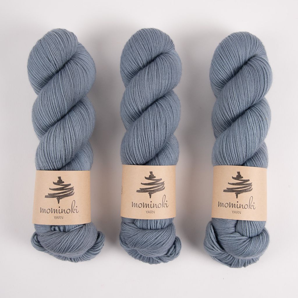 Mominoki Yarn SOCK FINE 4PLY - DAYDREAMER Polyamide Merino wool Fingering grey Yarn