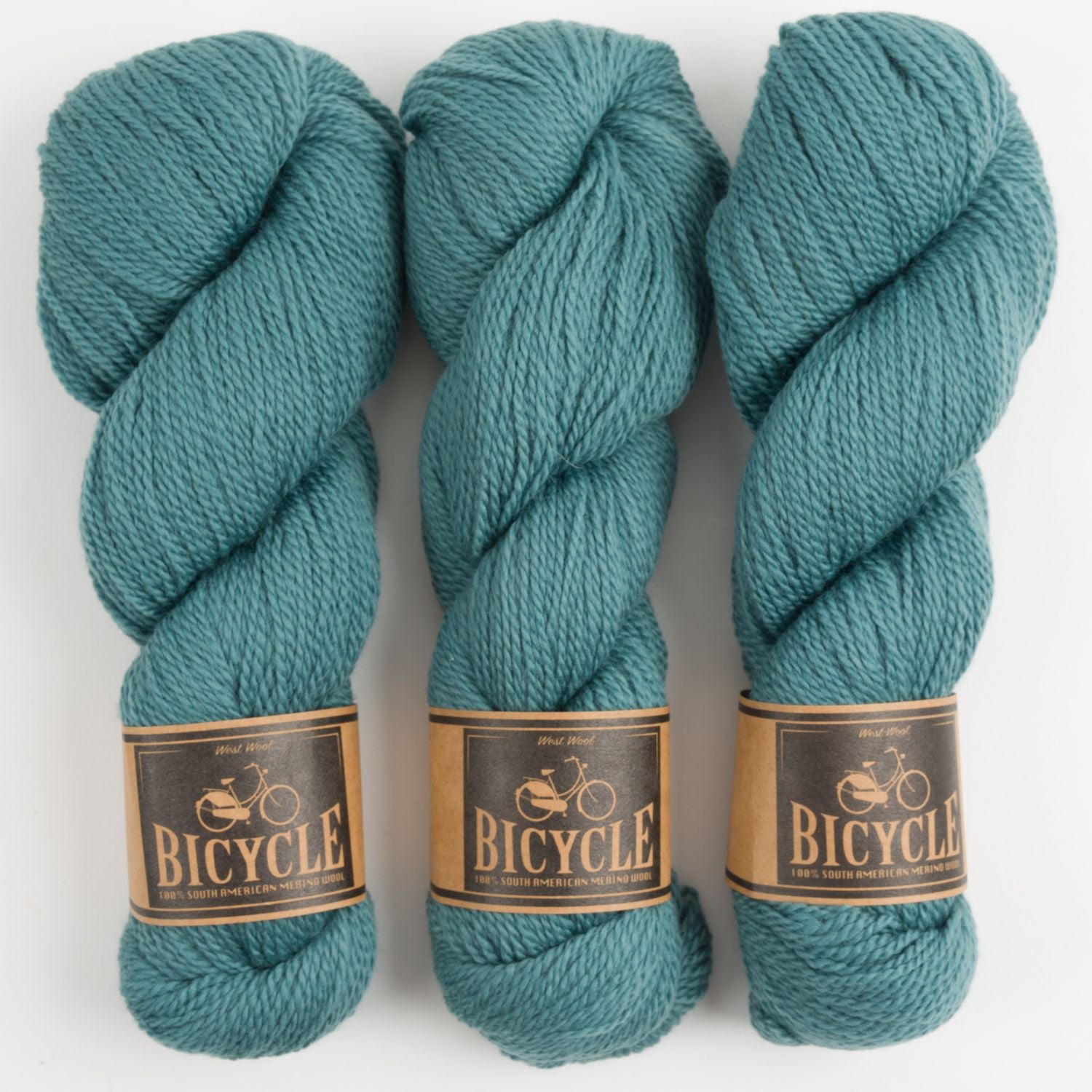 West Wool BICYCLE - NORTH SEA Merino wool Fingering blue turquoise Yarn