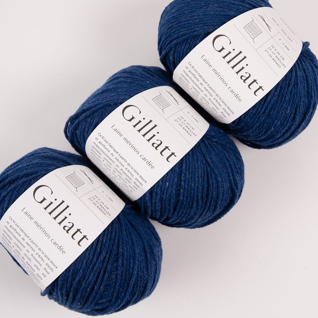 De Rerum Natura GILLIATT - DELPHINIUM Merino wool Worsted blue Yarn