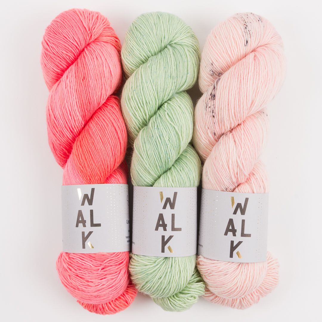 WALK Collection CRYSTAL FERN Merino wool Fingering Quick Kits