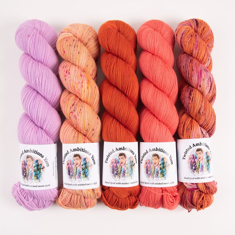 Twisted Ambitions LILY BOHEME Merino wool Nylon Fingering Quick Kits