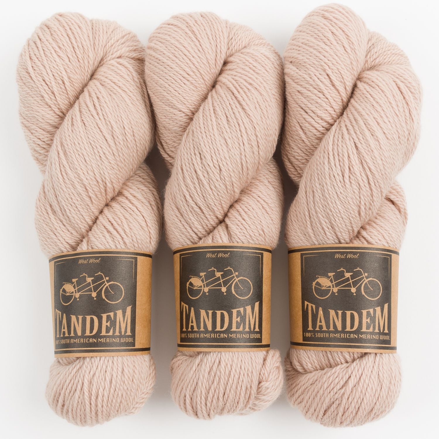 West Wool TANDEM - SAND Merino wool DK beige Yarn