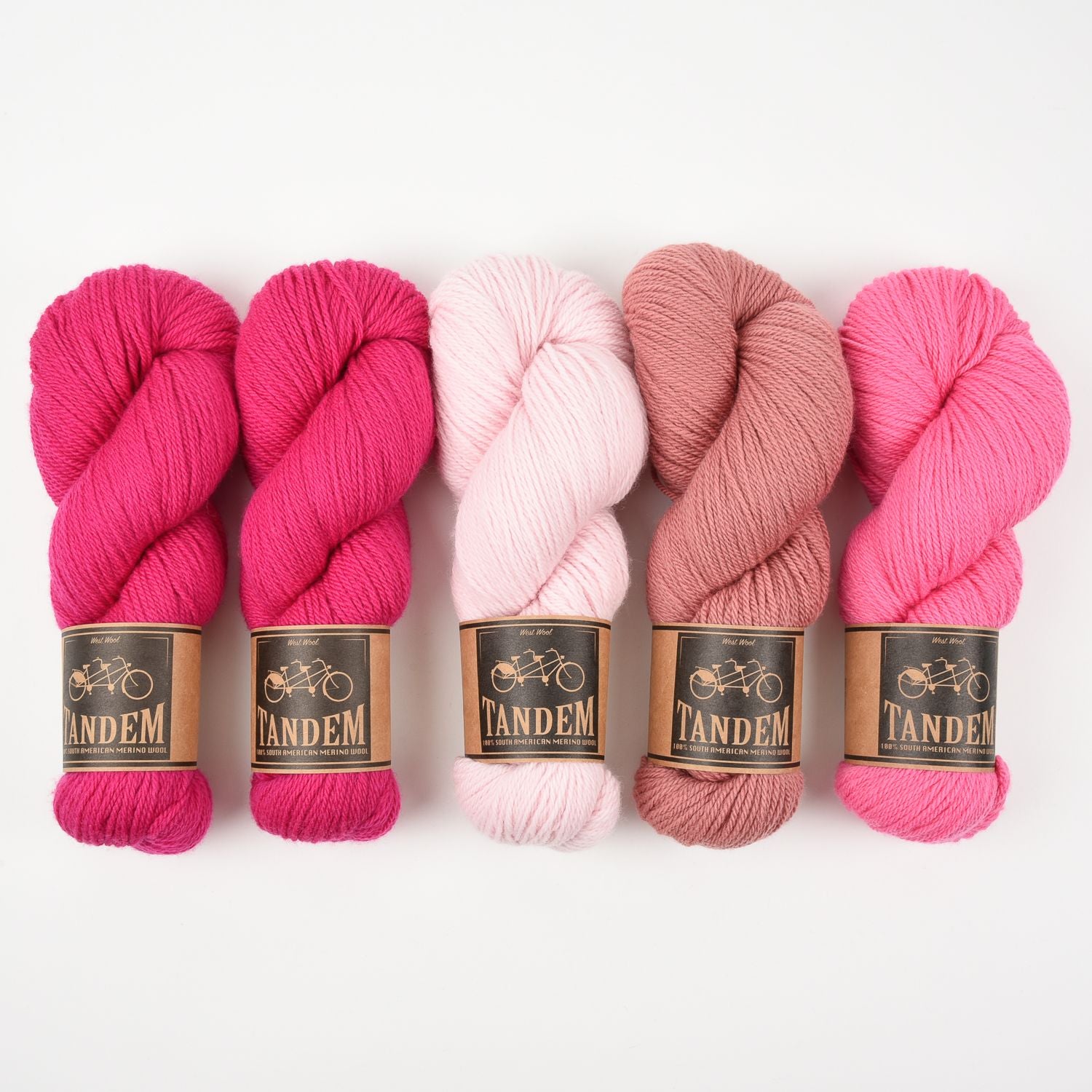 West Wool IN THE PINK Merino wool DK Quick Kits