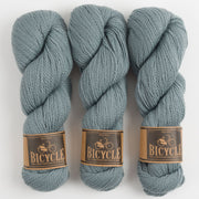 West Wool BICYCLE - BLUE SPRUCE Merino wool Fingering grey blue Yarn