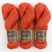 West Wool TANDEM - KARDEMUMMA Merino wool DK orange Yarn