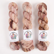Twisted Ambitions SWEET SOCK - CHOCOLATE TRUFFLE Merino wool Nylon Fingering beige brown Yarn