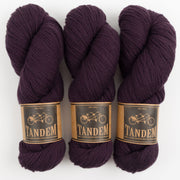 West Wool TANDEM - AUBERGINE Merino wool DK purple Yarn
