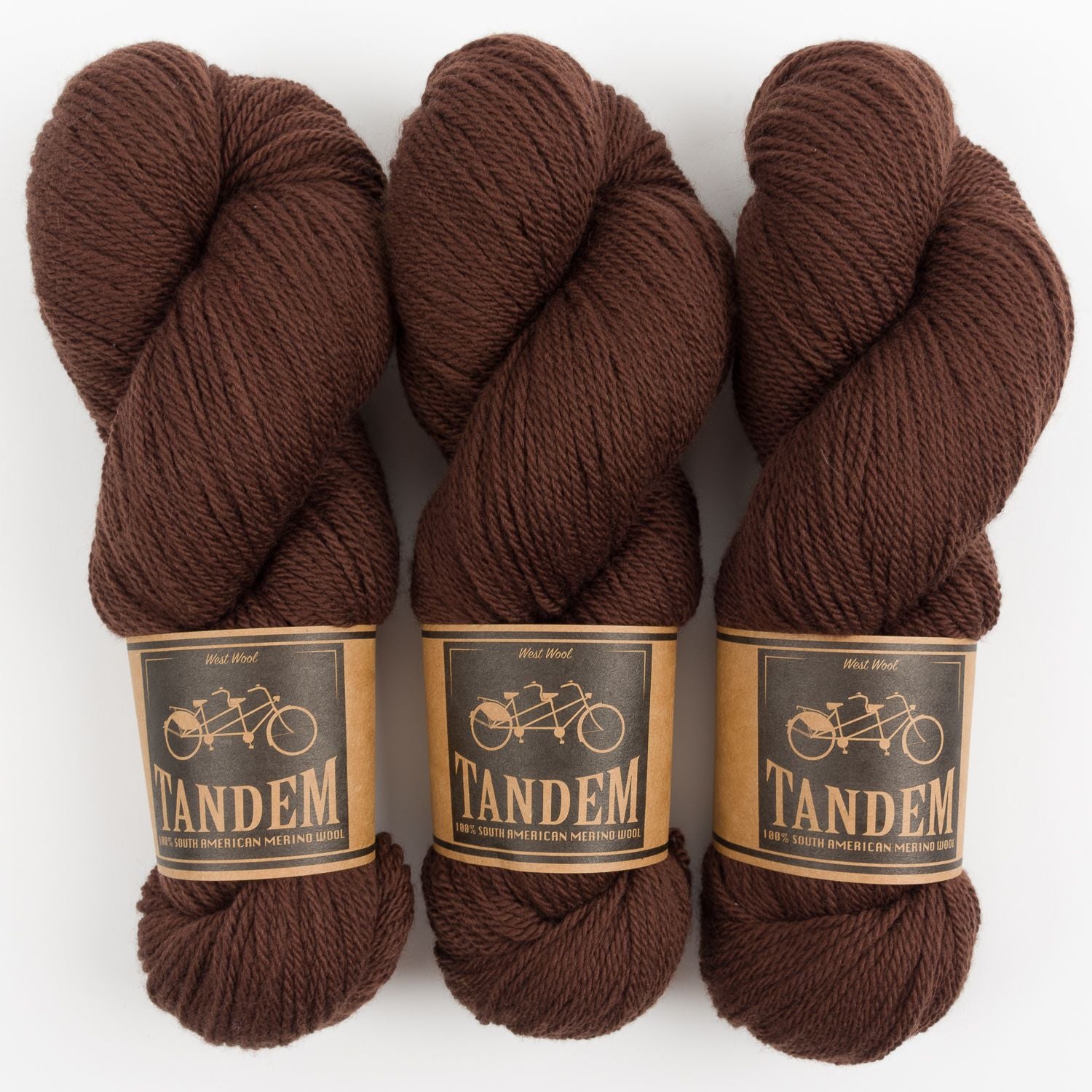 West Wool WESTKNITS KIT - TRUFFLE DK TRIO Merino wool DK brown Westknits Kits