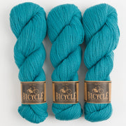 West Wool BICYCLE - BRACKISH Merino wool Fingering turquoise blue Yarn