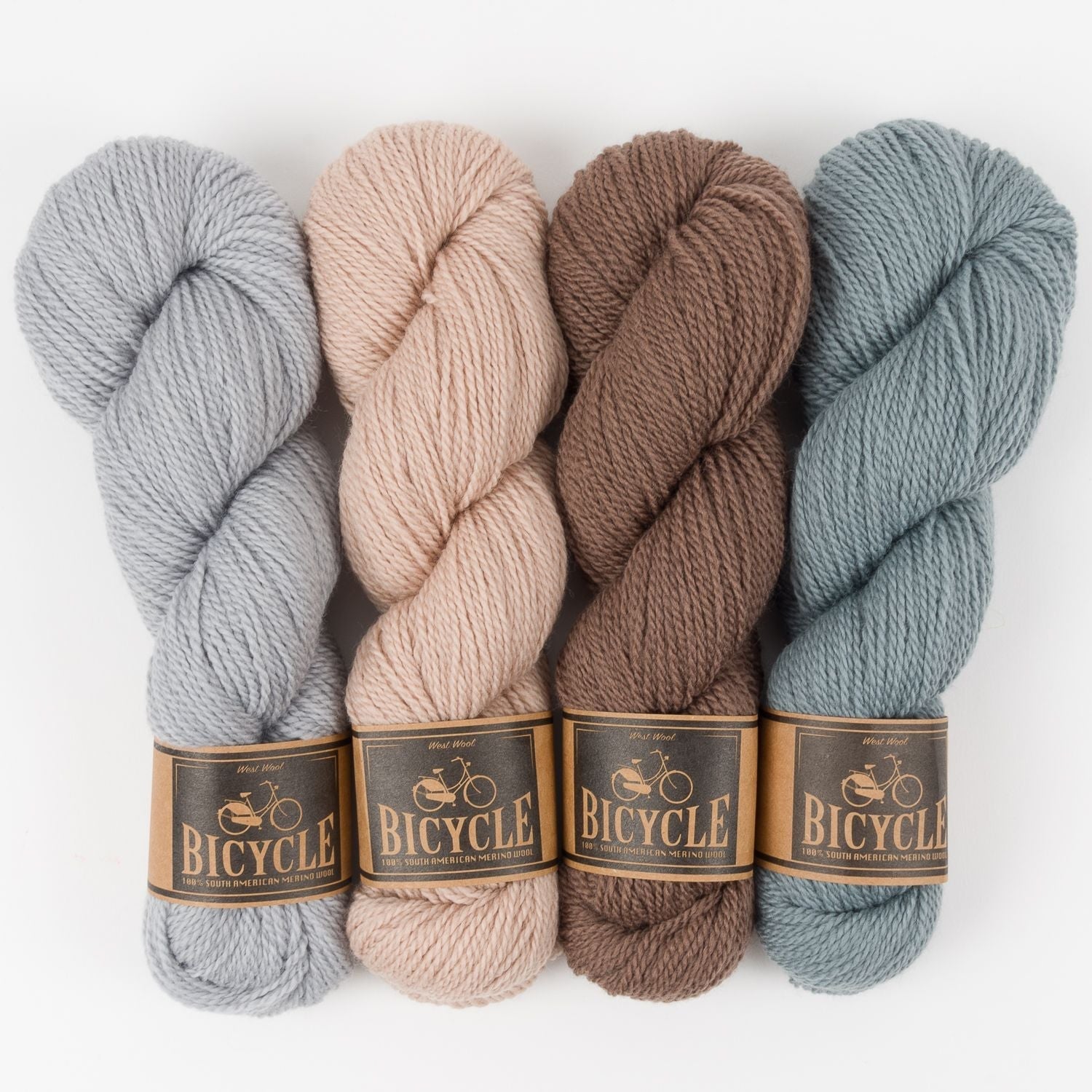 West Wool BLUE SAND Merino wool Fingering Quick Kits