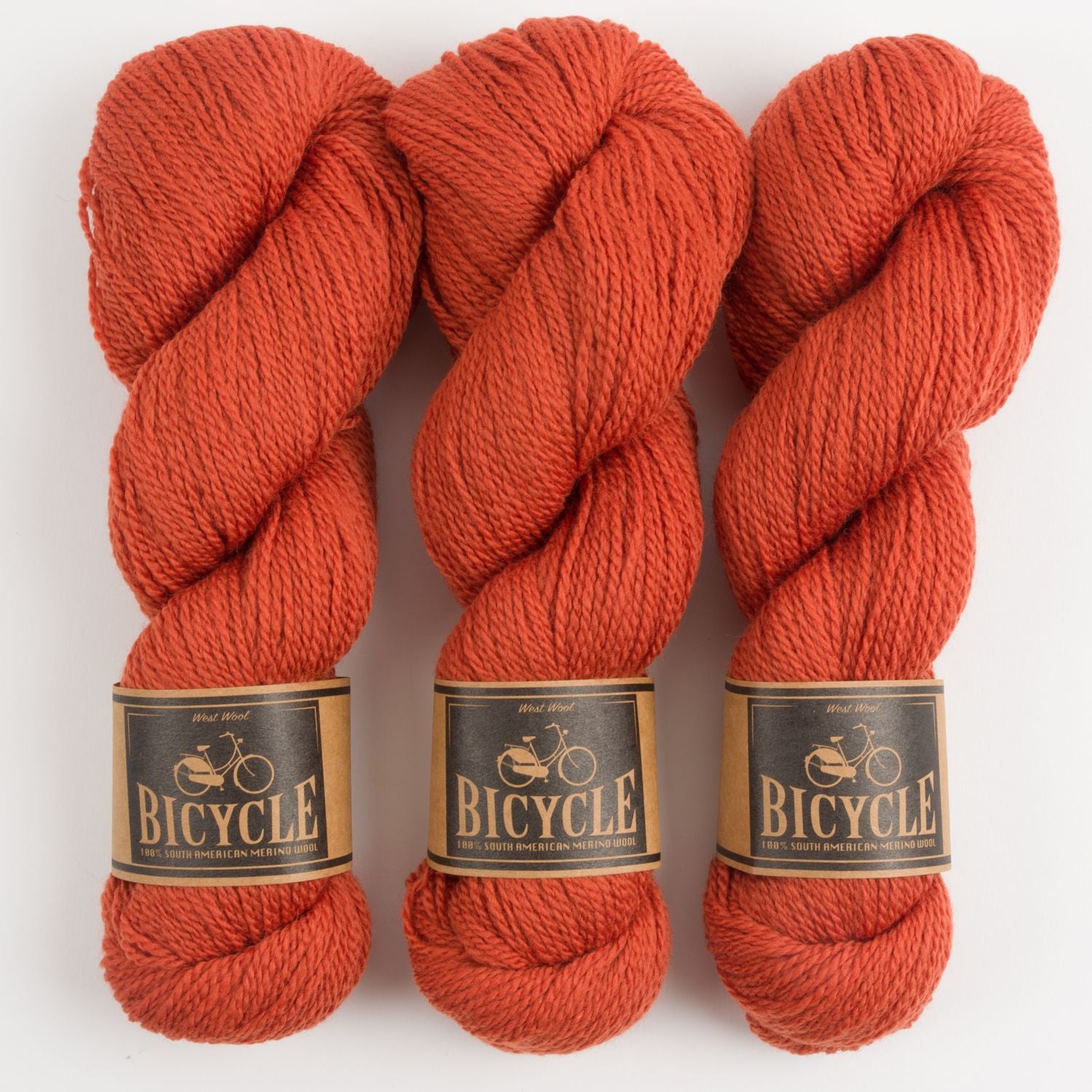 West Wool BICYCLE - KARDEMUMMA Merino wool Fingering orange Yarn