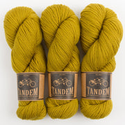 West Wool TANDEM - DIJON Merino wool DK yellow Yarn