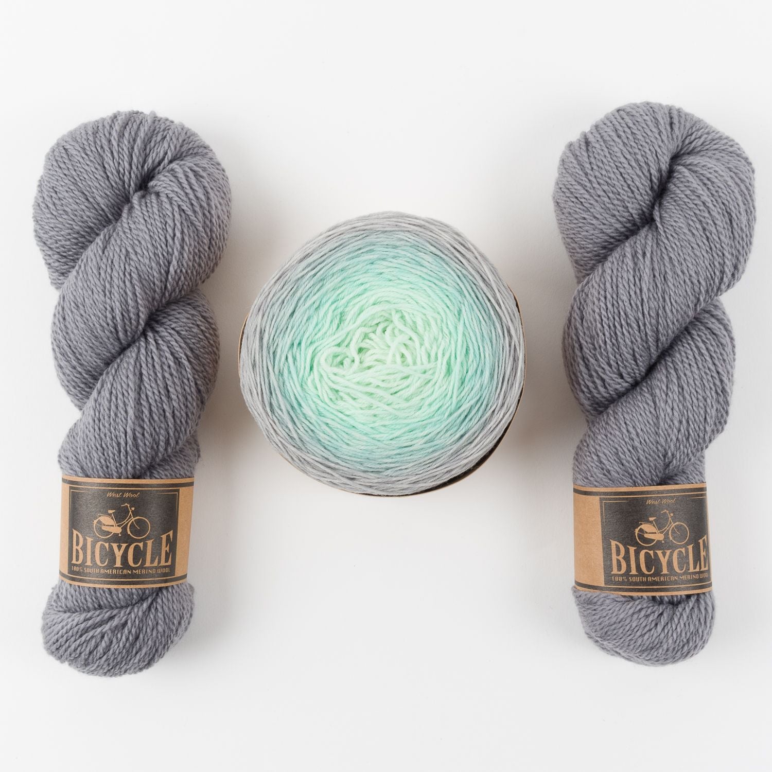 Bilum A LITTLE BLUE SKY Merino wool Fingering Quick Kits