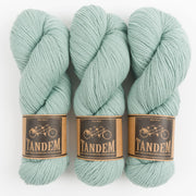 West Wool TANDEM - SEA MIST Merino wool DK blue Yarn