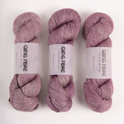 Qing Fibre QING YAK SINGLES - DUSK Merino wool Yak Silk Fingering pink Yarn