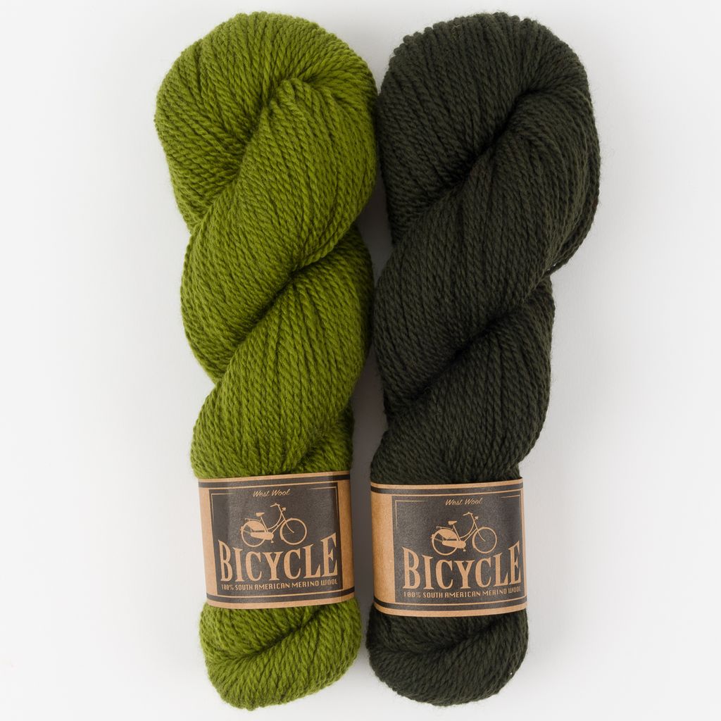 West Wool PISU TOP - OLIVE SHADOW Merino wool Fingering Designer Kits