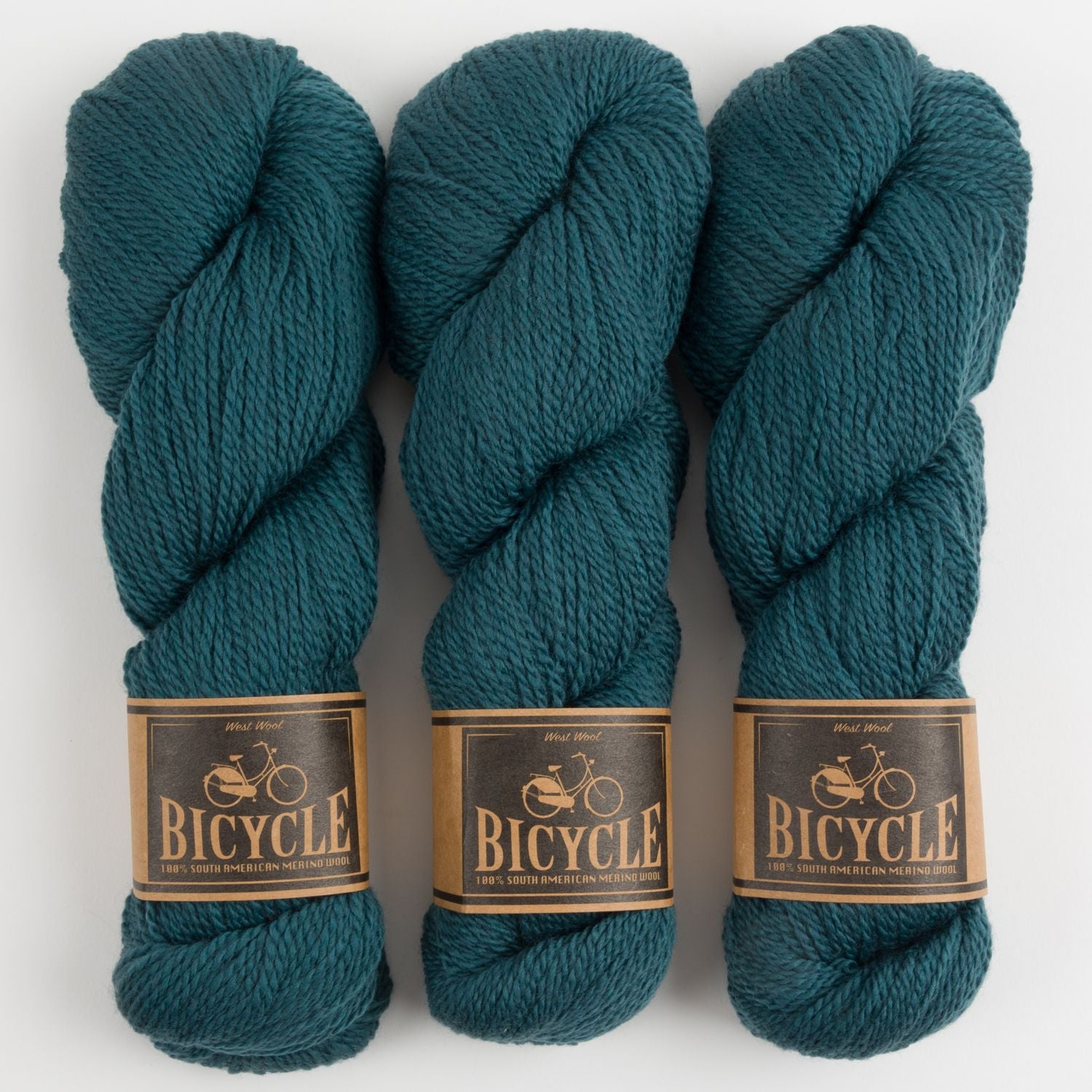 West Wool BICYCLE - ENCHANTED Merino wool Fingering turquoise blue Yarn