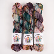 Twisted Ambitions SWEET SOCK - BRAVE Merino wool Nylon Fingering multicolour purple Yarn