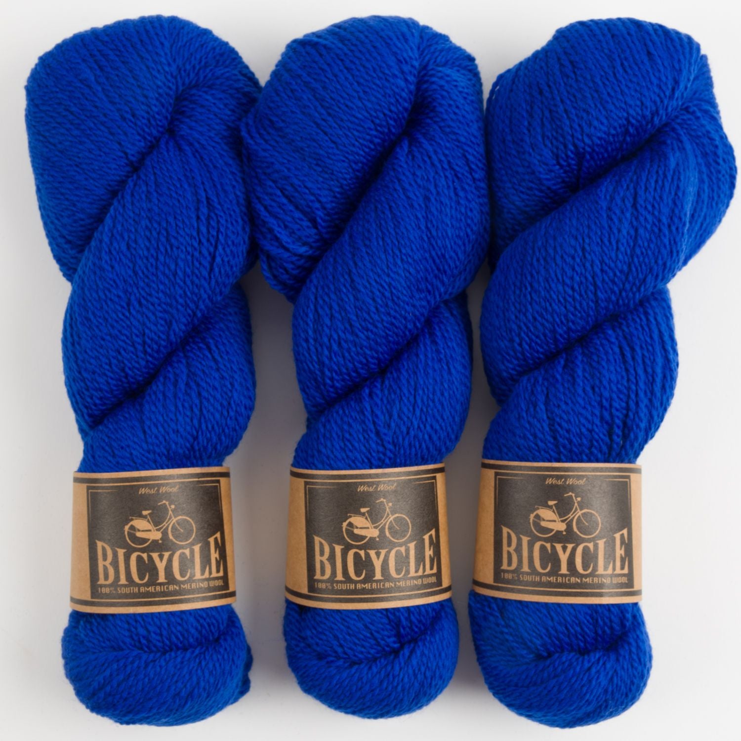 West Wool BICYCLE - ROYAL Merino wool Fingering blue Yarn