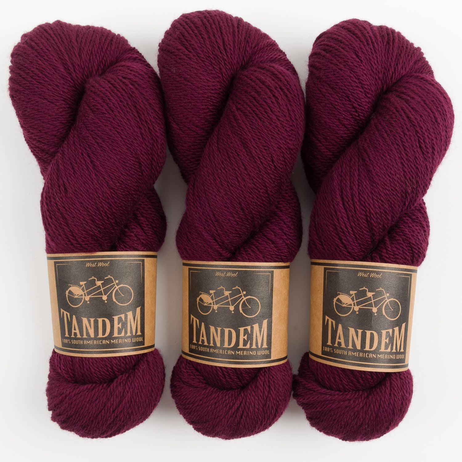 West Wool TANDEM - CORDUROY Merino wool DK red Yarn