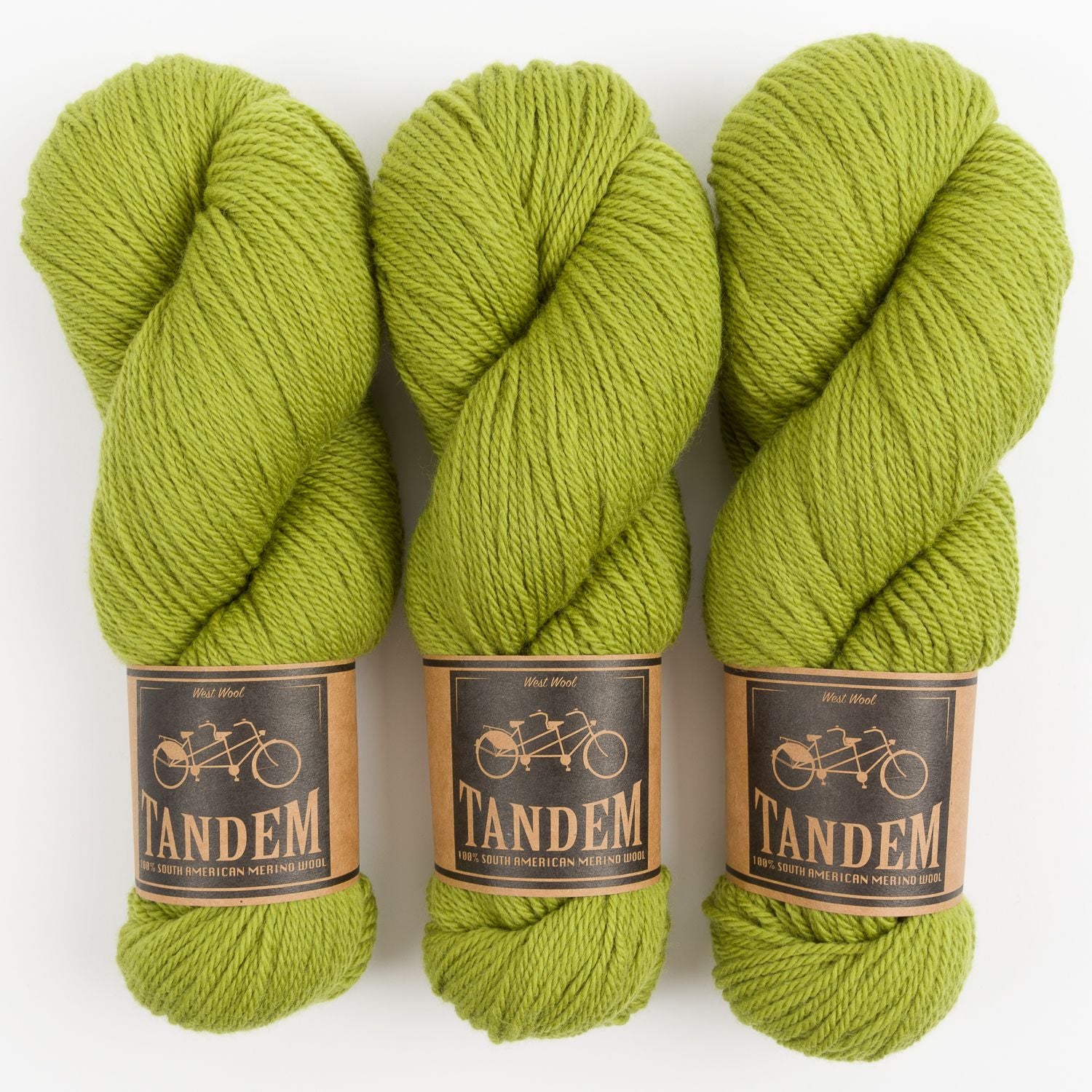 West Wool TANDEM - AVOCADO Merino wool DK green Yarn