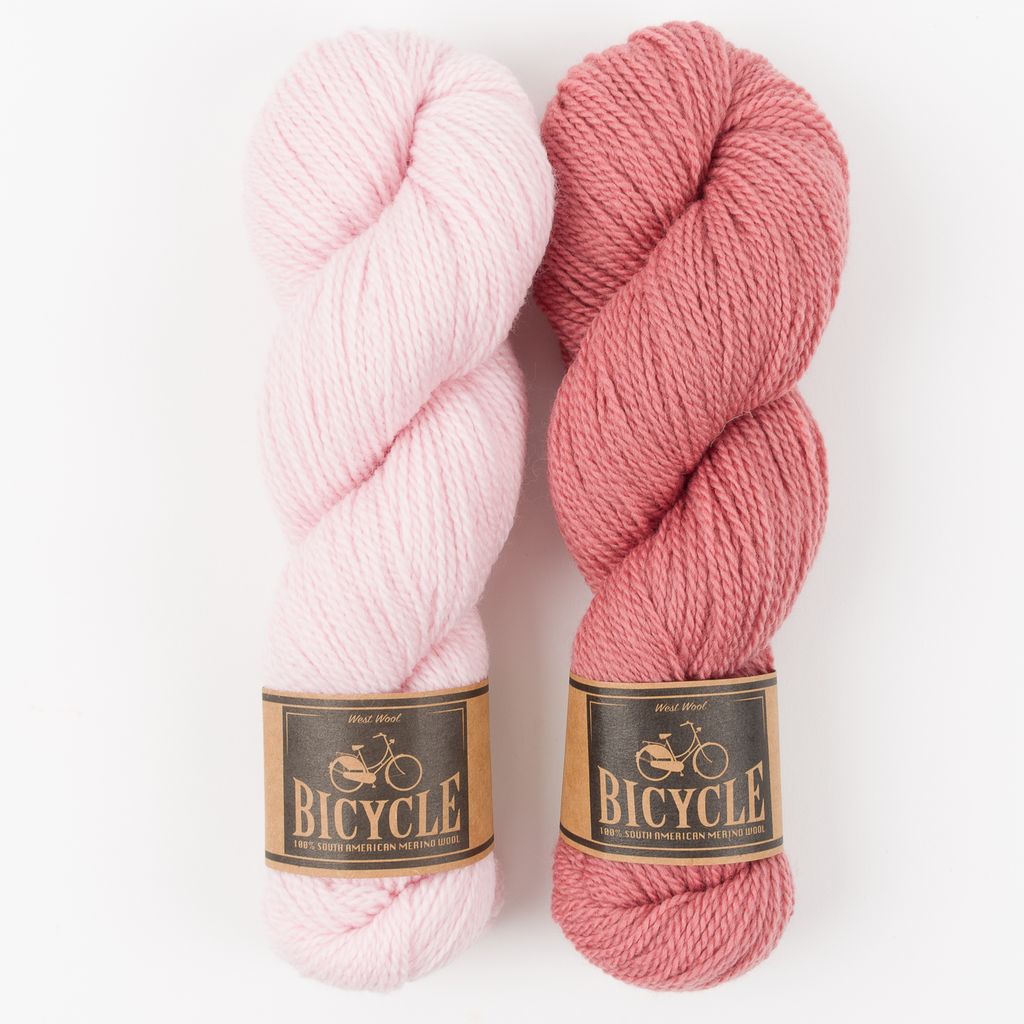West Wool PISU TOP - SENSATIONAL ROSE Merino wool Fingering Designer Kits