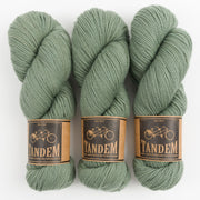 West Wool TANDEM - SAGE Merino wool DK green Yarn