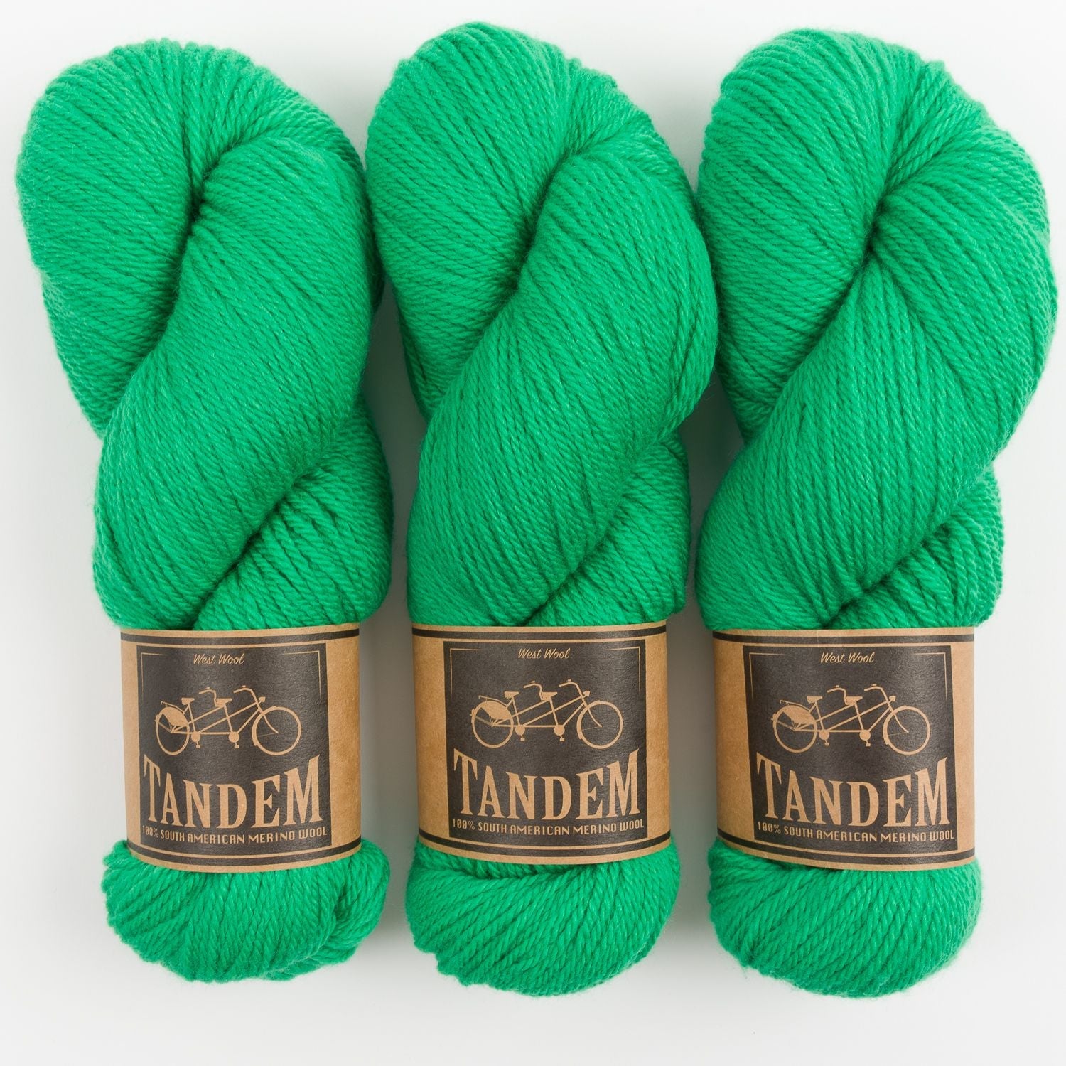 West Wool WESTKNITS KIT - GRASS GREEN DK QUAD Merino wool DK green Westknits Kits