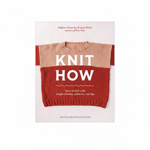 Knit How book cover expanded to square