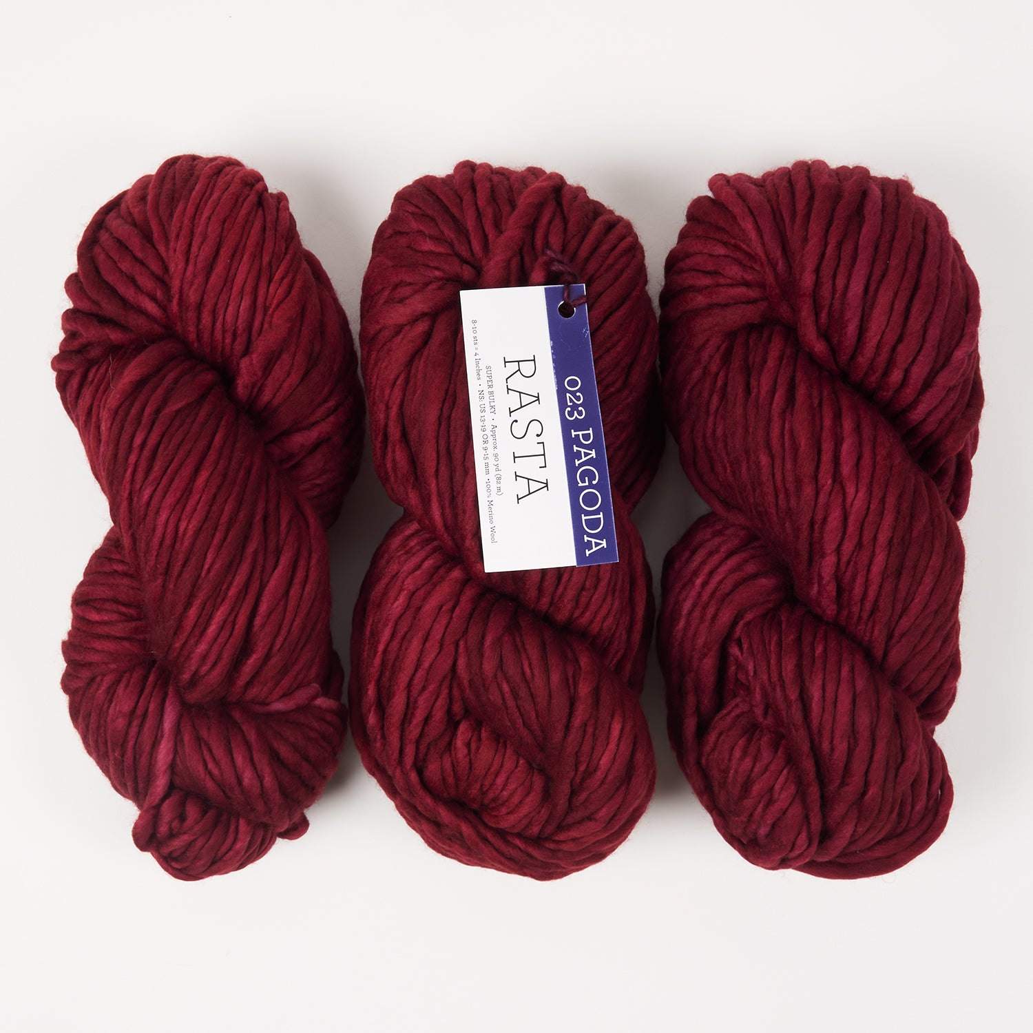 Malabrigo RASTA - PAGODA Merino wool Chunky red Yarn