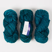 Malabrigo RASTA - TEAL FEATHER Merino wool Chunky turquoise blue Yarn