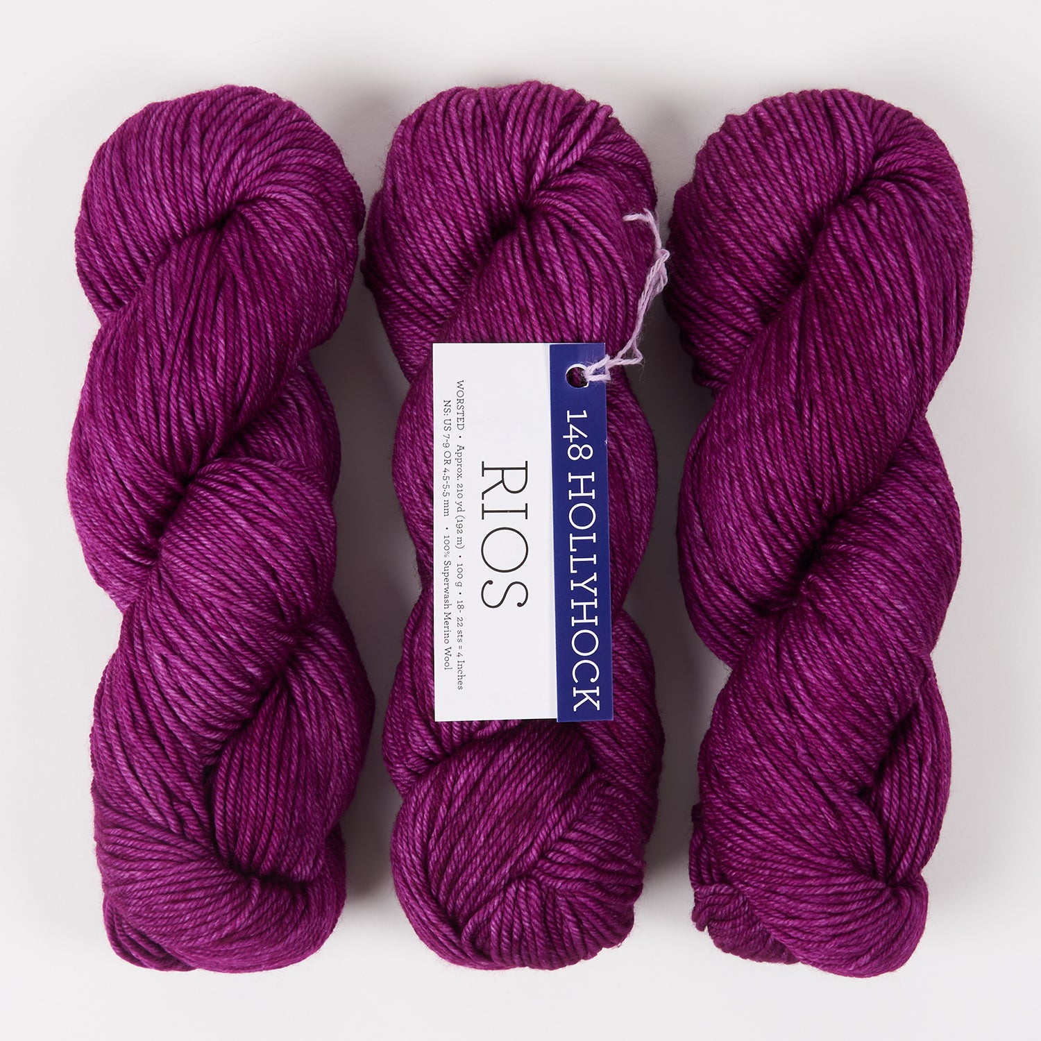 Malabrigo RIOS - HOLLYHOCK Merino wool Worsted purple Yarn