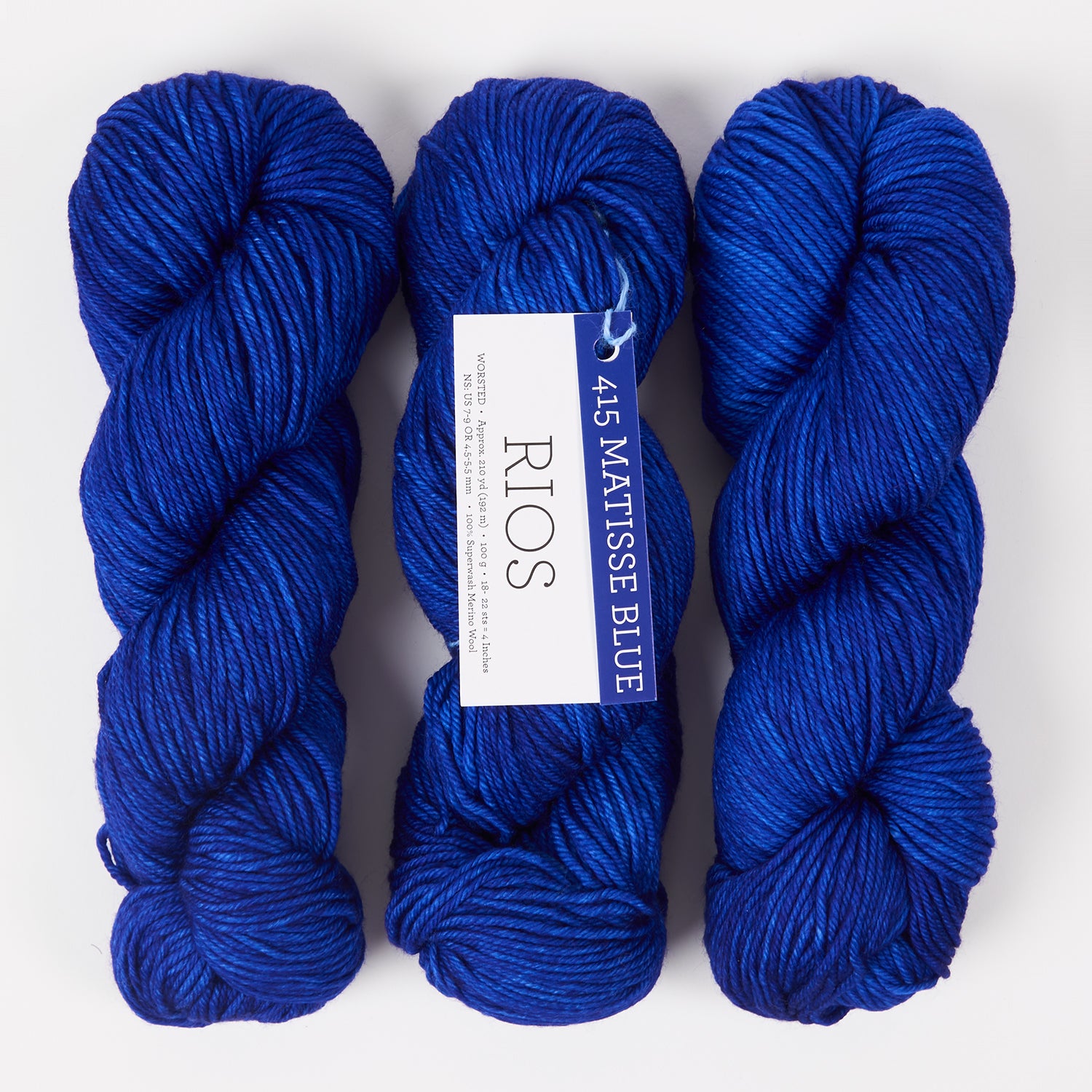 Malabrigo RIOS - MATISSE BLUE Merino wool Worsted blue Yarn