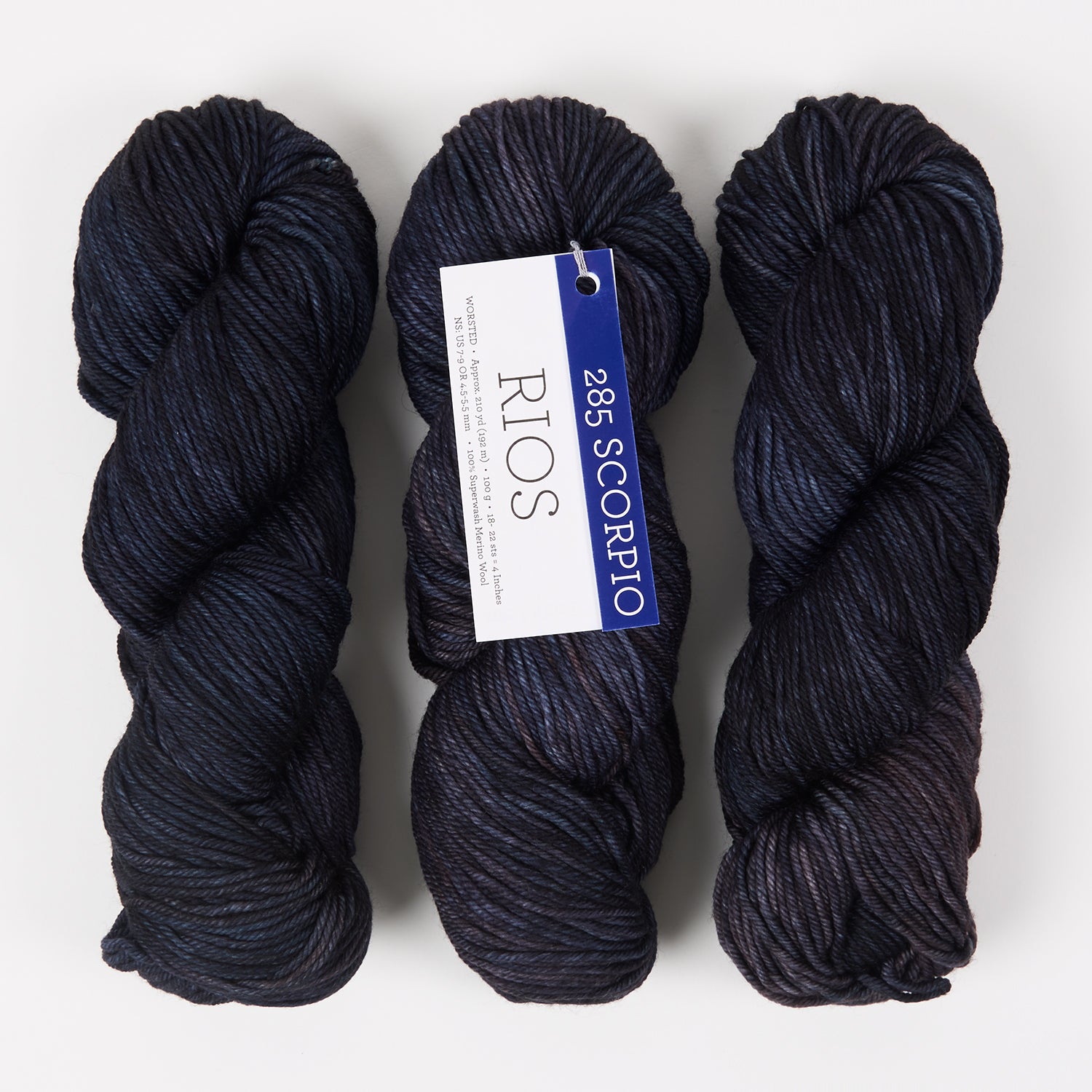 Malabrigo RIOS - SCORPIO Merino wool Worsted blue Yarn