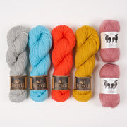 West Wool PEBBLE ROSWITHA Mohair Silk Merino wool Mixed Weight Quick Kits