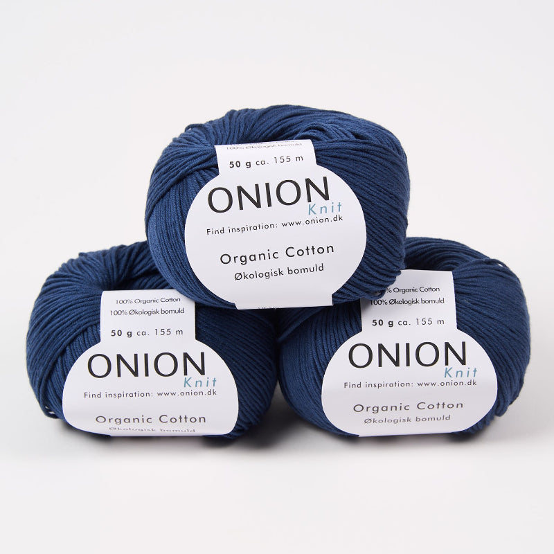 ONION ORGANIC COTTON - V105 MARINEBLÅ Cotton Sport blue Yarn