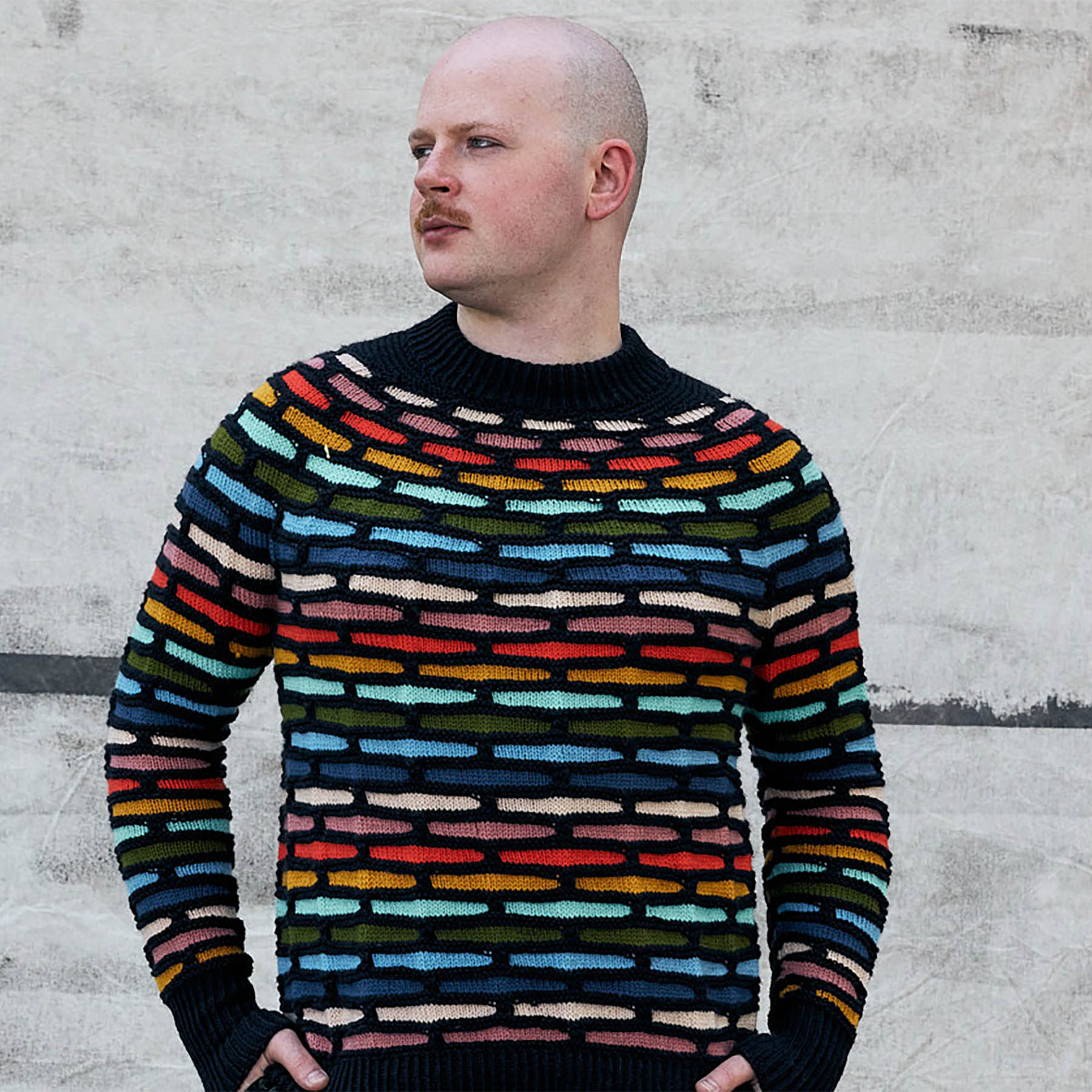 PAINTING BRICKS SWEATER PATTERN